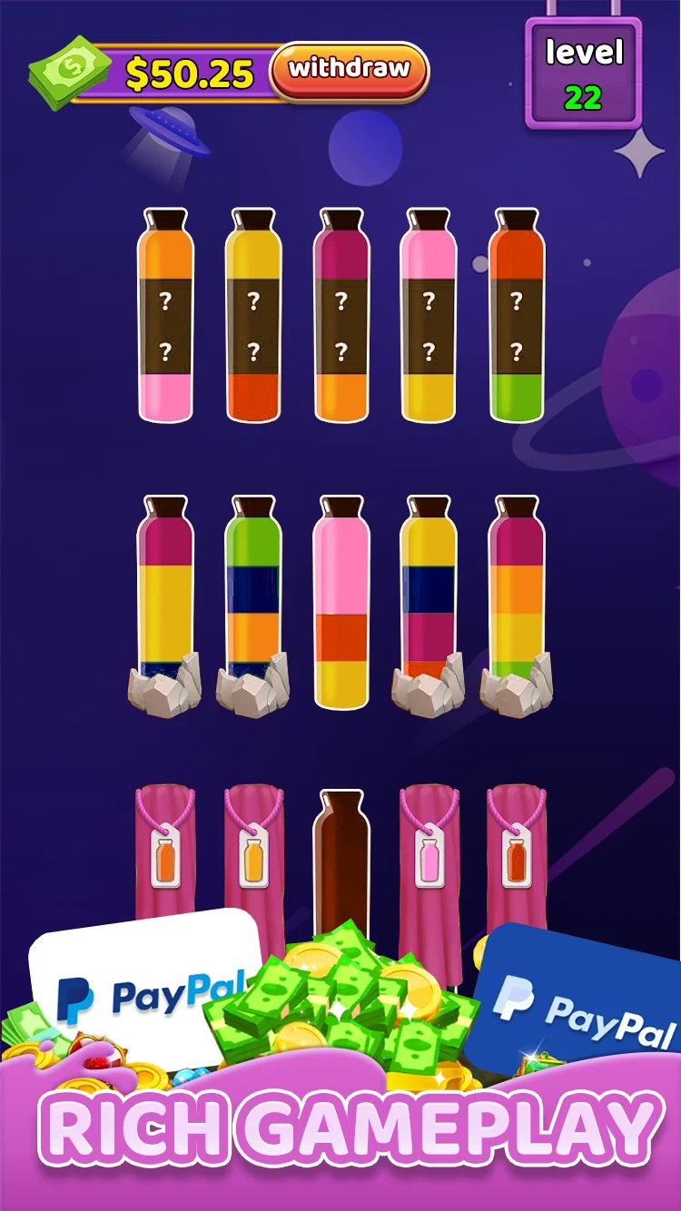 Lucky Water Sort screenshot